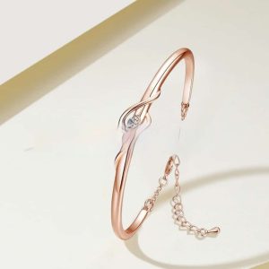 Metal Inlaid Zirconium Mother's Day Bracelet