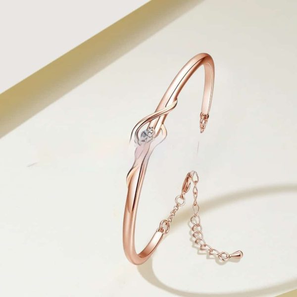 Metal Inlaid Zirconium Mother's Day Bracelet