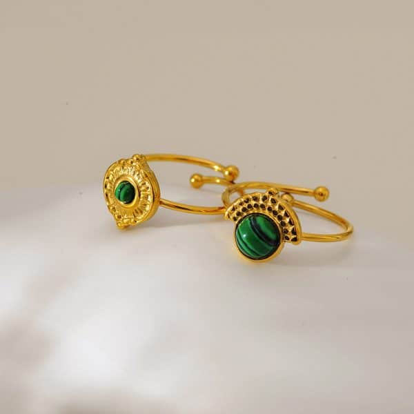 Fashion Natural Stone Turquoise Ring