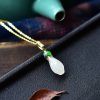 Sterling Silver Magnolia Necklace For Women