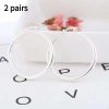 High Profile Fashion Simple Glossy Big Circle Earrings