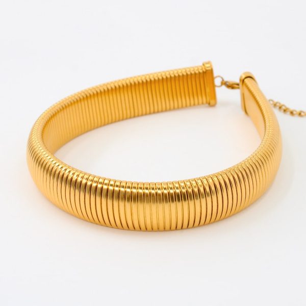 Creative Versatile Antique Ring Stripe Twin Collar