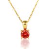925 Sterling Silver December Birthday Stone Necklace Niche Senior Female