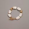 Vintage Stone Square Baroque Pearl Jewelry