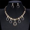 Women's Jewelry Set Bridal Necklace Earrings Wedding Two-piece Banquet Accessories