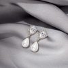 Water Drop Creative Drop Earrings Inlay