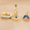 Lady Temperament Trendy Earrings Buckle Stud 3-piece Set