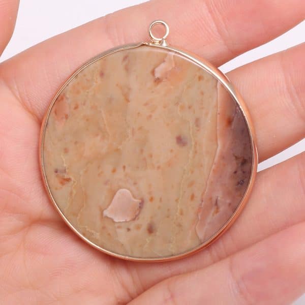Natural Stone Semi-precious Stone Connector Original Piece Shape
