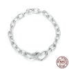 Personality Trend Doppel Herz-phase Buckle Bracelet For Men And Women