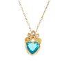 Sweet Colorful Love Romantic All-match Exquisite Niche Zircon Necklace