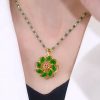 Lucky Flower Pendant Necklace For Women