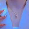 Light Luxury Minority Design Purple Pendant Necklace For Women