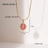 8b4ba10f-7cec-471c-87c5-d13cbcb92a5c_trans.jpeg Rhodochrosite 18K Gold Titanium Steel Necklace Women's Fashion All-match High Sense