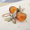 Retro Little Bee Earrings Drop