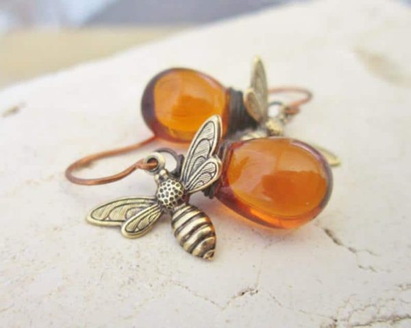Retro Little Bee Earrings Drop