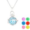 Multicolor Aromatherapy Ball Pendant Necklace Alloy