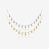 S925 Sterling Silver Pear-shaped Zircon Hanging Scarf Long Necklace