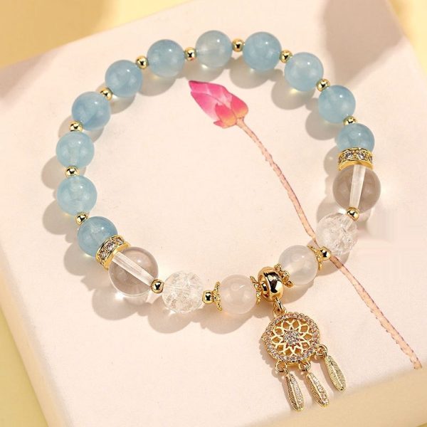 New Chinese Style White Crystal Tassel Bracelet Female Niche High Sense