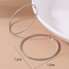 Full Diamond Circle Vintage Exaggerated Earrings