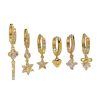 Small And Delicate Six Piece Ear Buckle Set