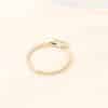 18K Gold White Zircon Ring Simple And Stylish Women