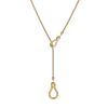 Ins European And American Stainless Steel 18K Gold Plated Adjustable Long Sweater Chain
