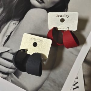 Fashion Brushed Round Vintage Circle Stud Earrings
