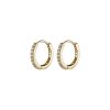 Full Diamond Double Row Diamond Round Ear Clip Circle Ear Cuff Female
