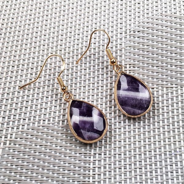 Vintage Natural Crystal Drop Earrings