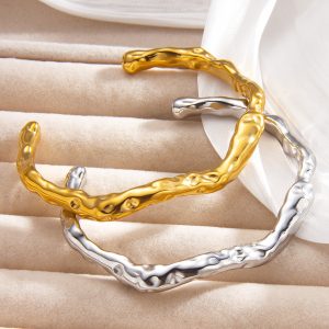 Irregular C-type Open-ended Bracelet Korean Ins Style