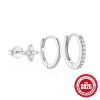 S925 Sterling Silver Classic Ear Ring High-end Temperament Earrings Women's Set