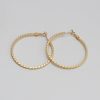 Women's Fashion Circle Alloy Matte Gold Earrings
