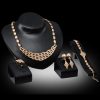 Exaggerated Set Of 4-piece Jewelry Necklace And Earrings