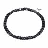 Gold Cuban Link Chain Six-sided Bracelet