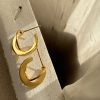 Women's Circle Earrings French Style High Sense Of Korean Temperament