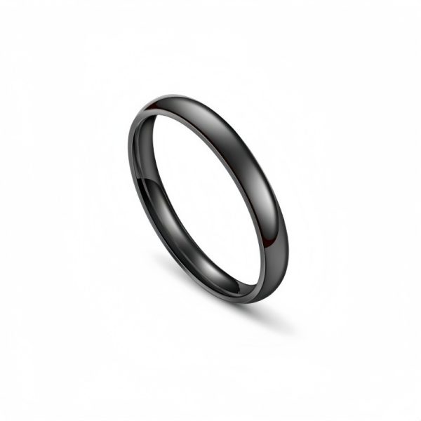 Women's Korean-style Elegant 3mm Simple Bracelet Arc Titanium Steel Ring