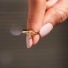 S925 Sterling Silver Mother And Daughter Double Knot Ring Female Simple