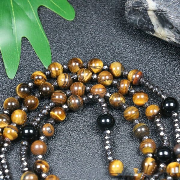 Natural Stone Cross Pendant Necklace