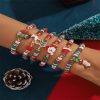 Christmas 6-pack Cute Elk Polymer Clay Bracelet Bracelet Suit