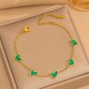Multi-Color Three-dimensional Heart Shell Clavicle Chain Personality Heart-shaped Titanium Steel Bracelet