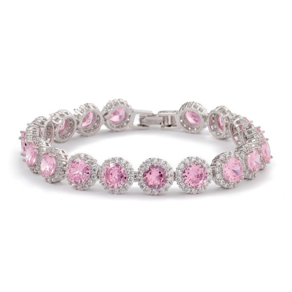 Fashion Gold-plated Inlaid Zircon Hollow Round Bracelet