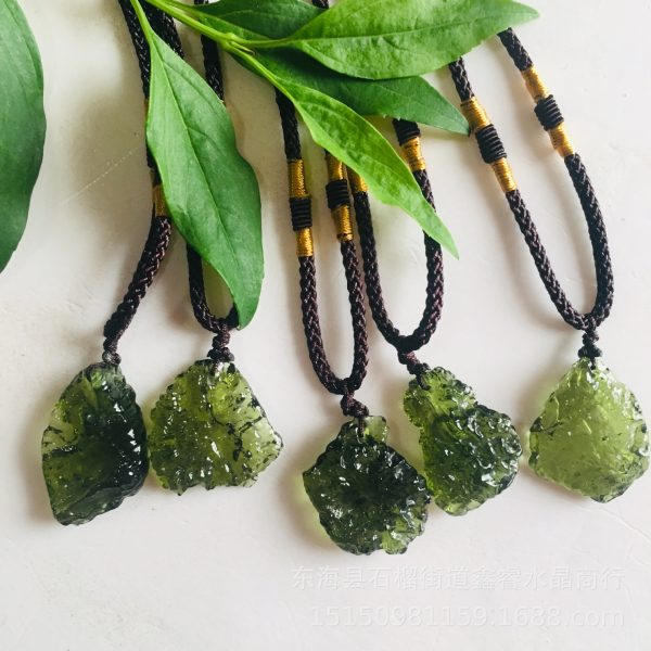Meteorite Pendant Rough Stone Jewelry Necklace Type Exquisite Crystal Pendant
