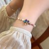 Women's Colorful Flower Pearl Bracelet