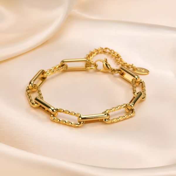 Titanium Steel Bracelet Cross-border Arrival Minimalist Design Plated 18K
