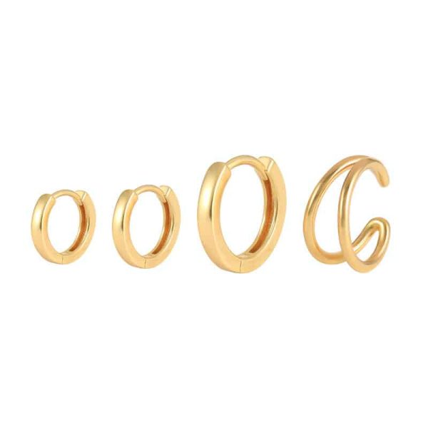 8ff008fc-5dc0-4cf8-9d30-bf656c35eddd.jpg Women's Fashion Simple Diamond-set Brass Stacking Earrings Set
