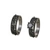 Copper Inlaid Zircon Ear Of Rice Advanced Couple Ring