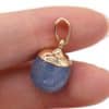 Natural Stone Semi-precious Stone Small Bean Shaped Pendant Handmade Necklace