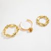 New Multi-layer Line Winding Geometric Open Bracelet Suit