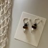 S925 Sterling Silver Natural Tigereye Black Agate Pearl