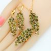 906f06af-e230-4ff6-9cbe-709eb9a393db.jpg Olive Green Stone Cubic Zirconia Earrings Pendant Necklace Bracelet Ring